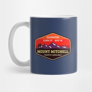 Mount Mitchell -  North Carolina - Appalachian Mountain Climbing Badge Mug